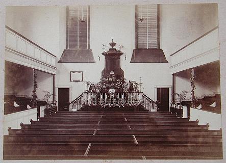 Interior of original Castle Green Chapel